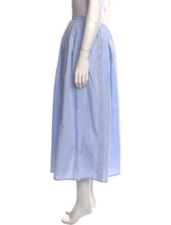 Iris & Ink Embroidered Accent Midi Length Skirt