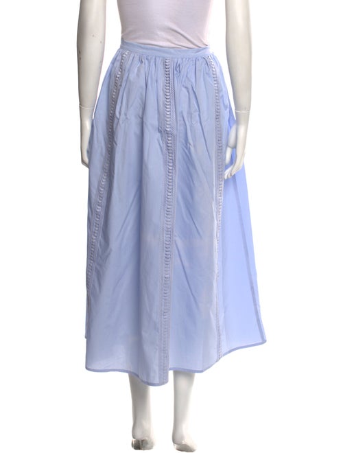 Iris & Ink Embroidered Accent Midi Length Skirt