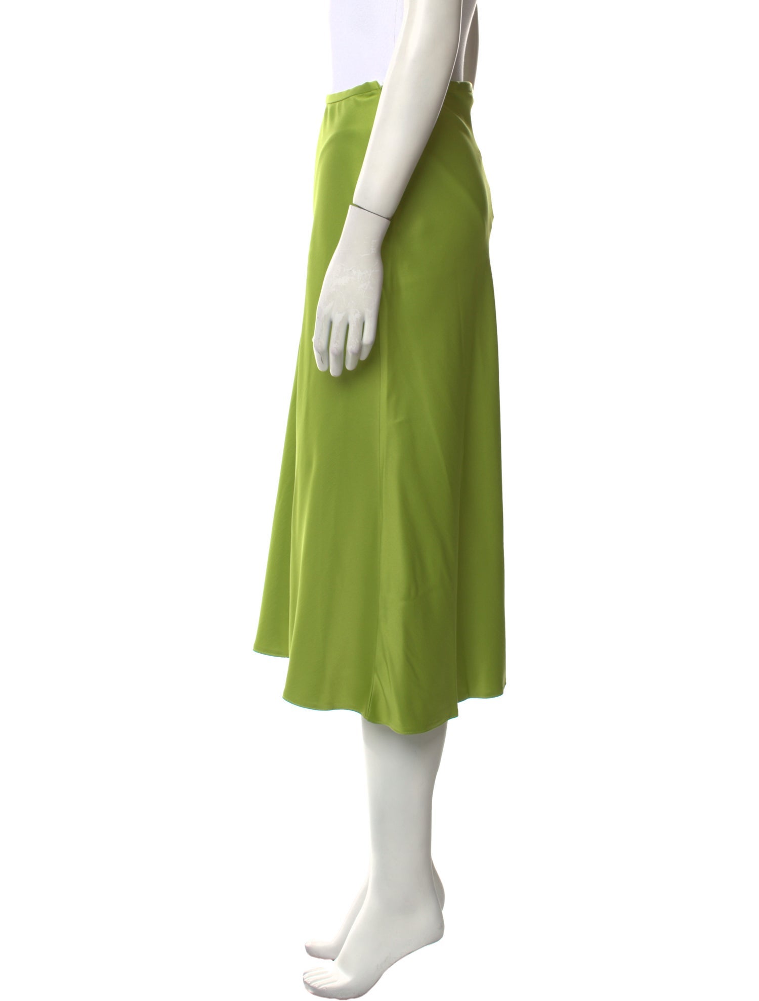 Iris & Ink Satin Midi Length Skirt w/ Tags