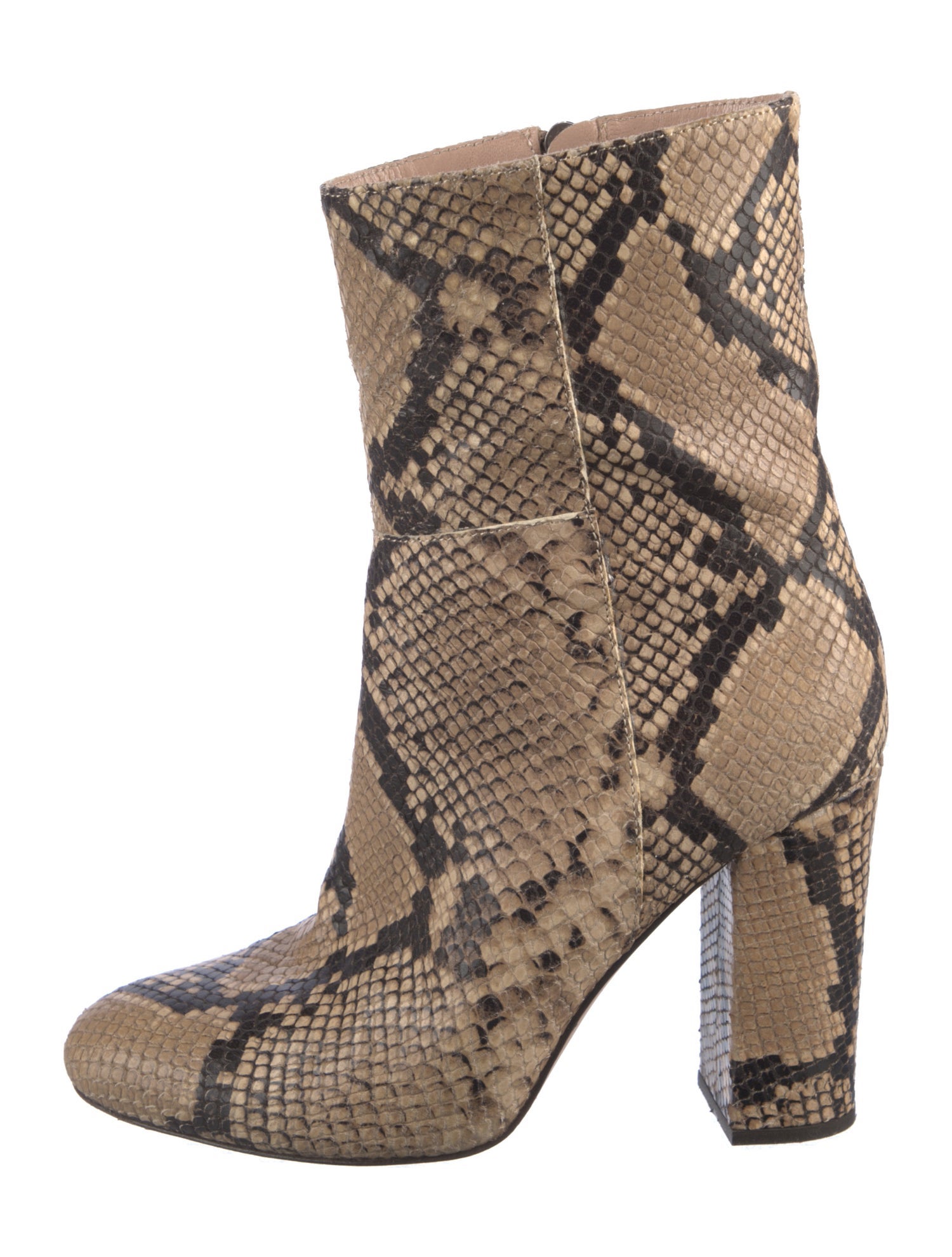 Iris & Ink Leather Animal Print Boots