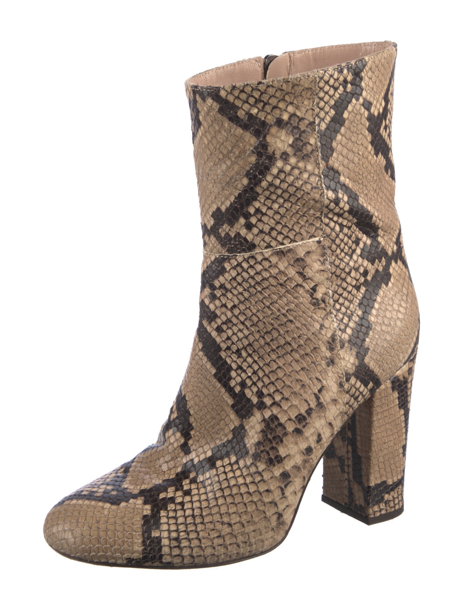 Iris & Ink Leather Animal Print Boots