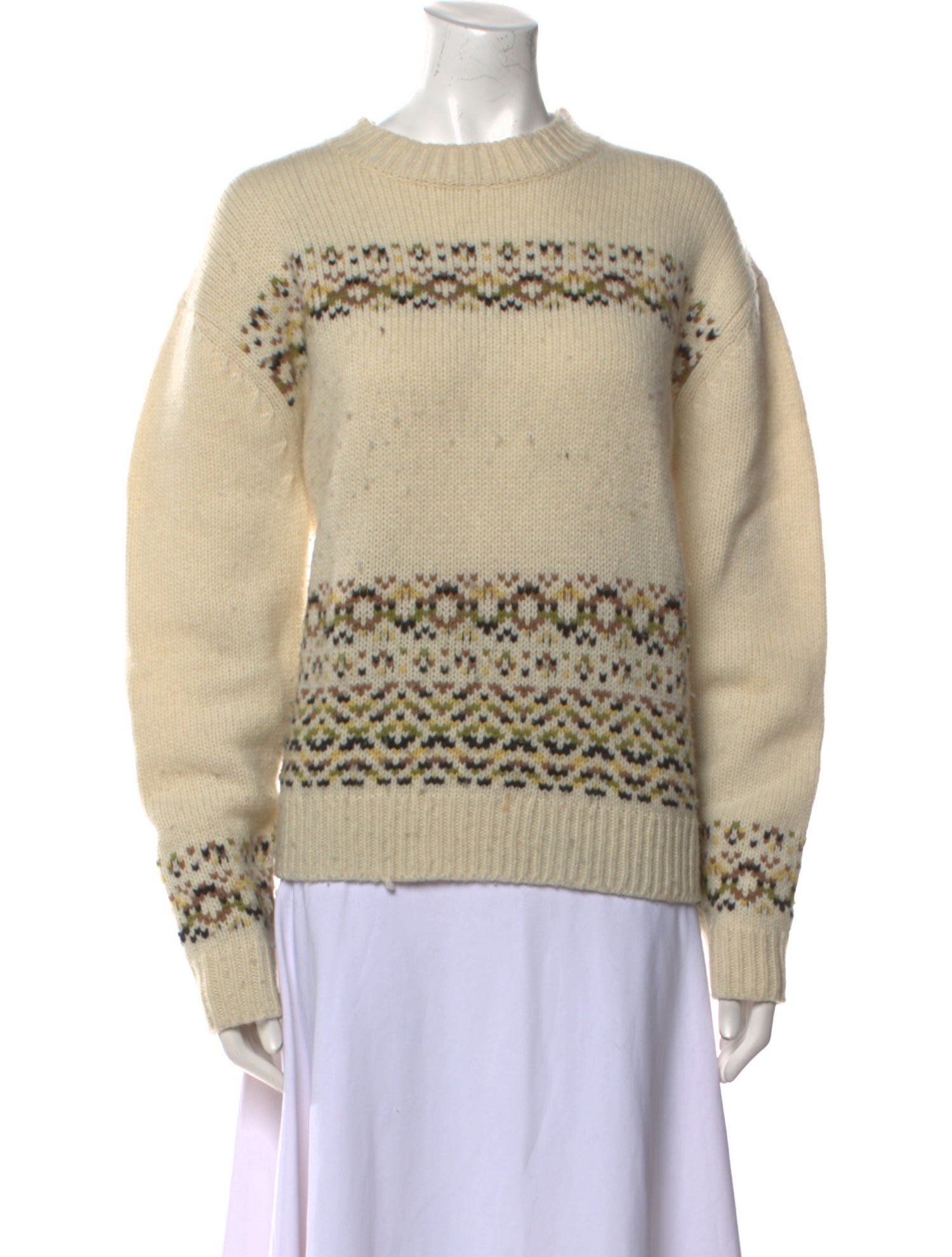 Iris & Ink Merino Wool Striped Sweater