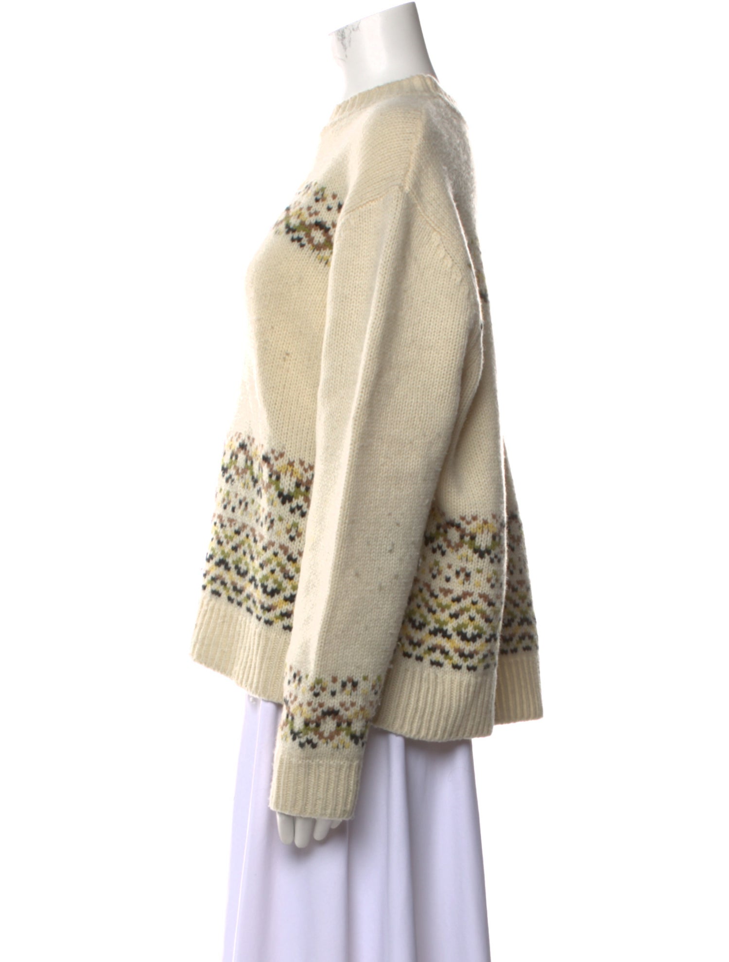 Iris & Ink Merino Wool Striped Sweater