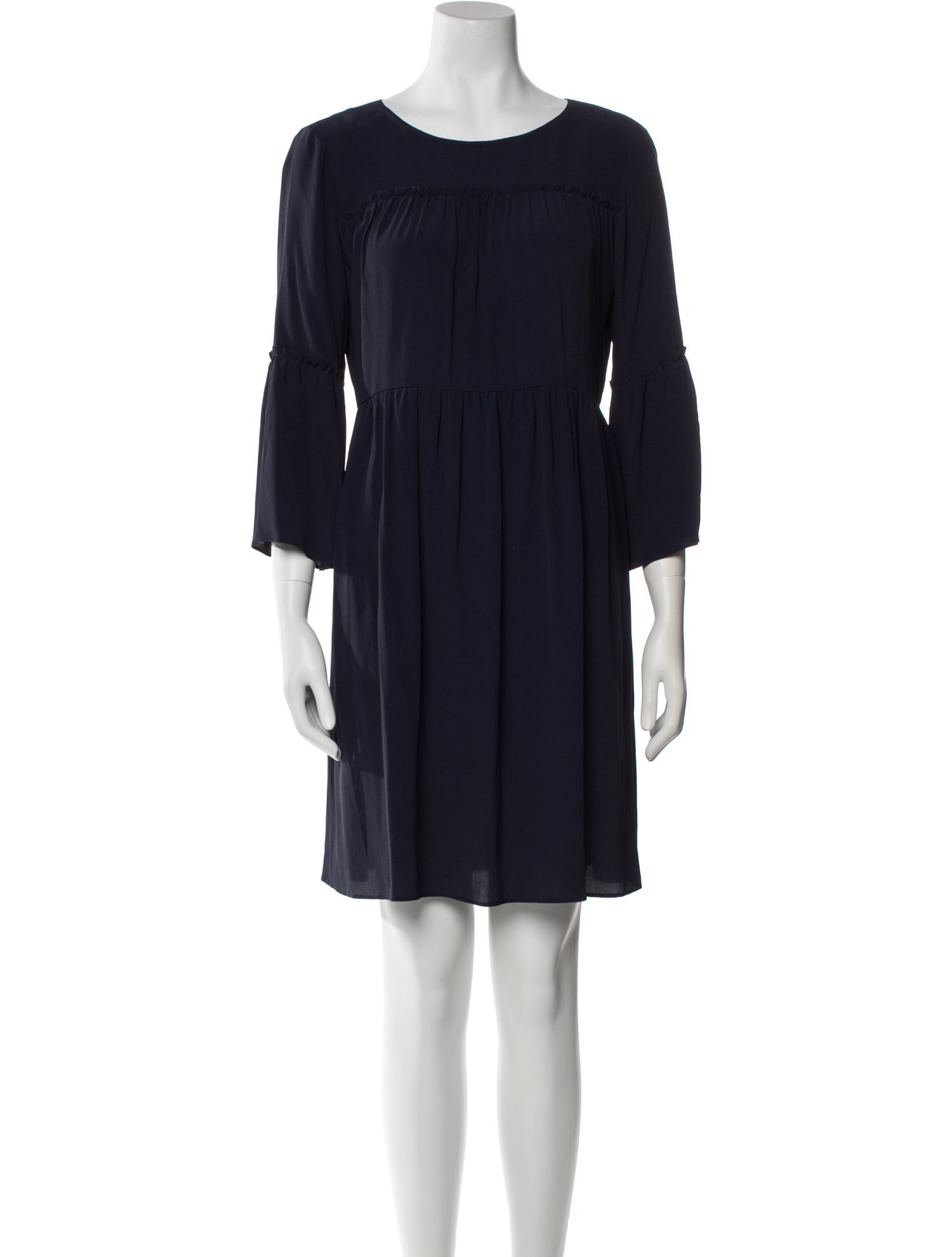 Iris & Ink Scoop Neck Mini Dress