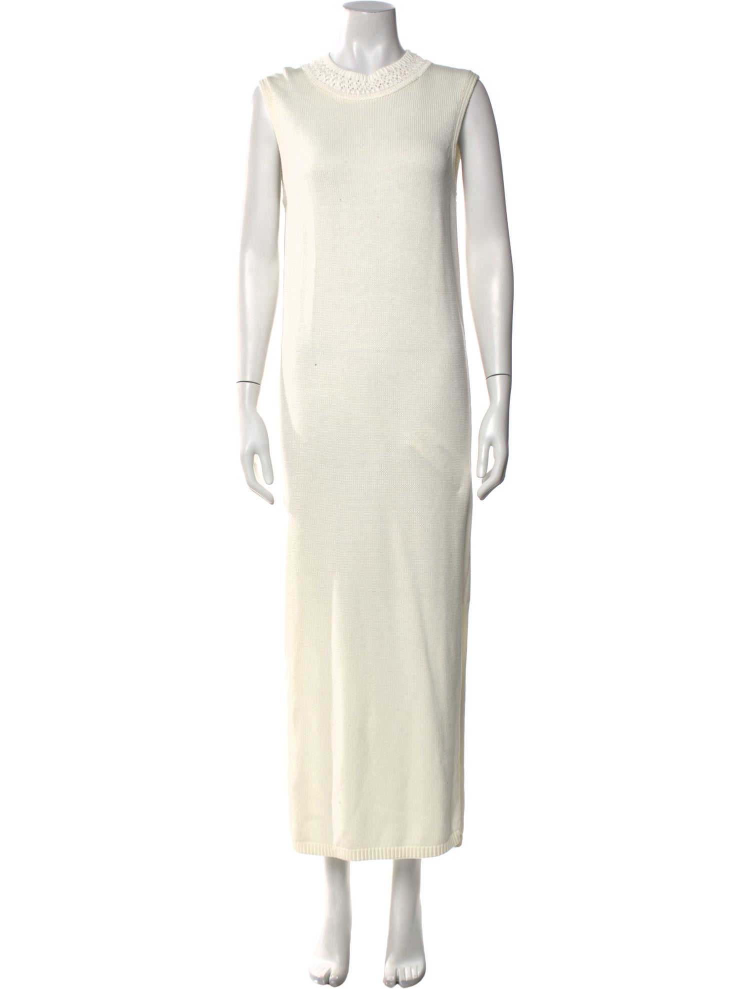 Iris & Ink Crew Neck Long Dress