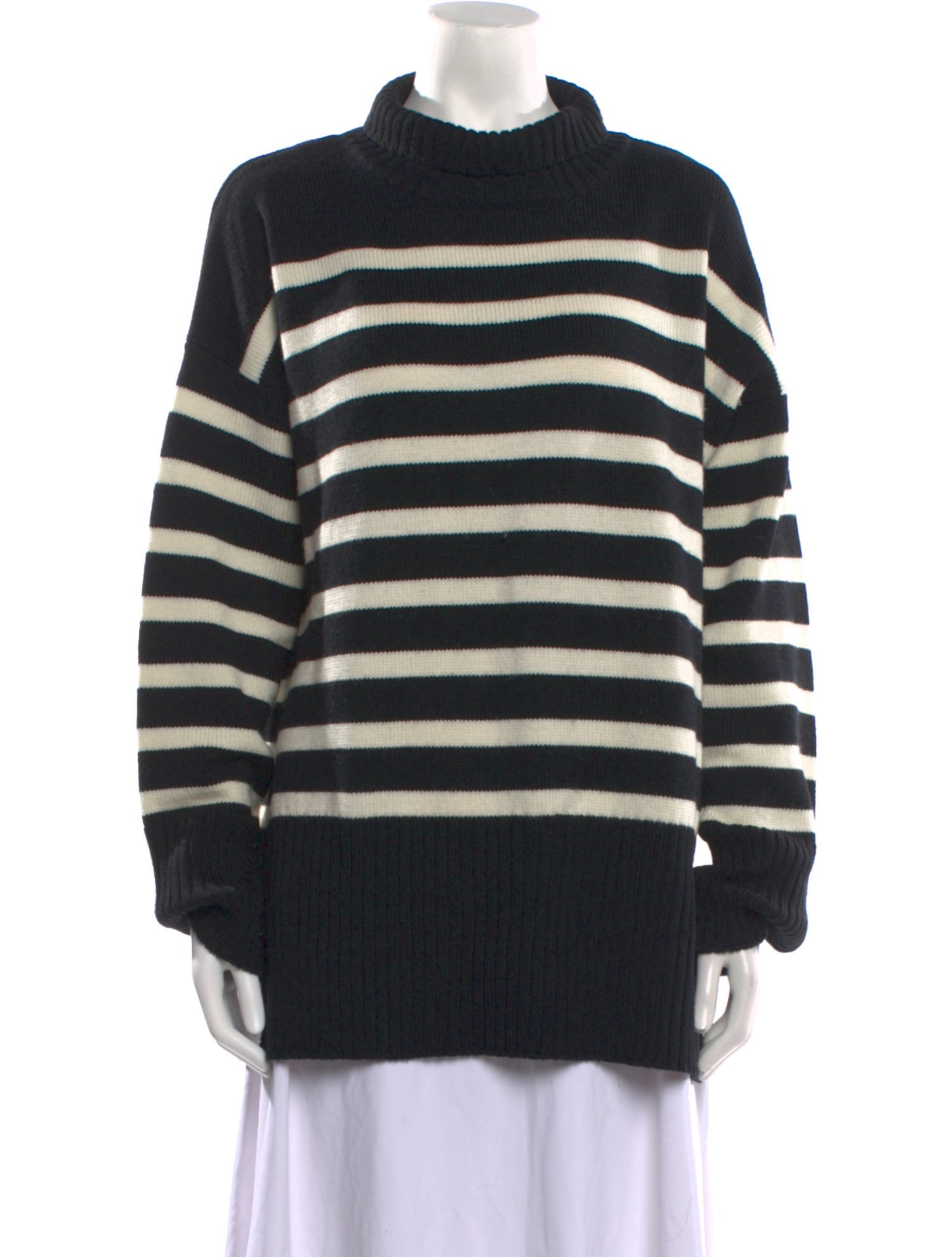 Iris & Ink Merino Wool Striped Sweater