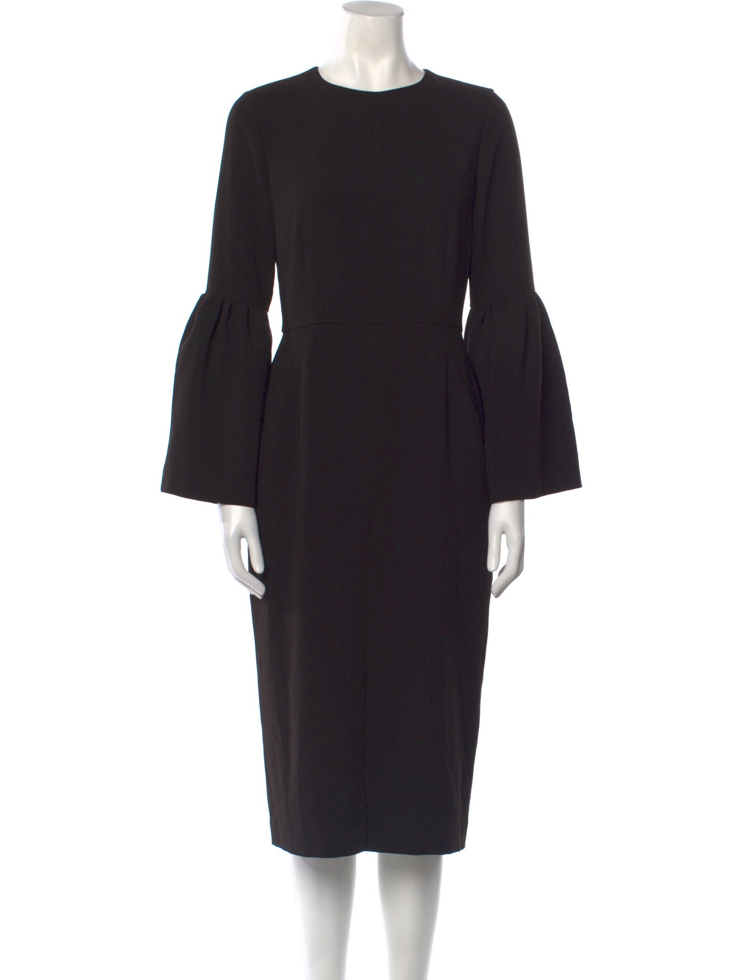 Iris & Ink Crew Neck Midi Length Dress