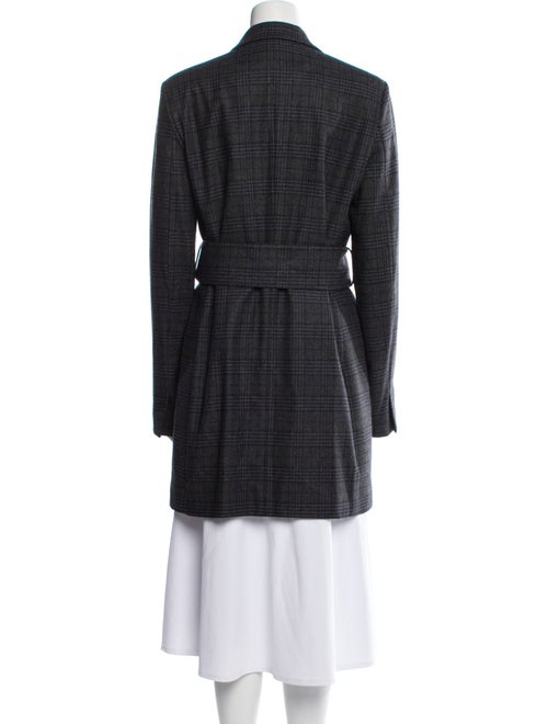 Iris & Ink Plaid Print Peacoat