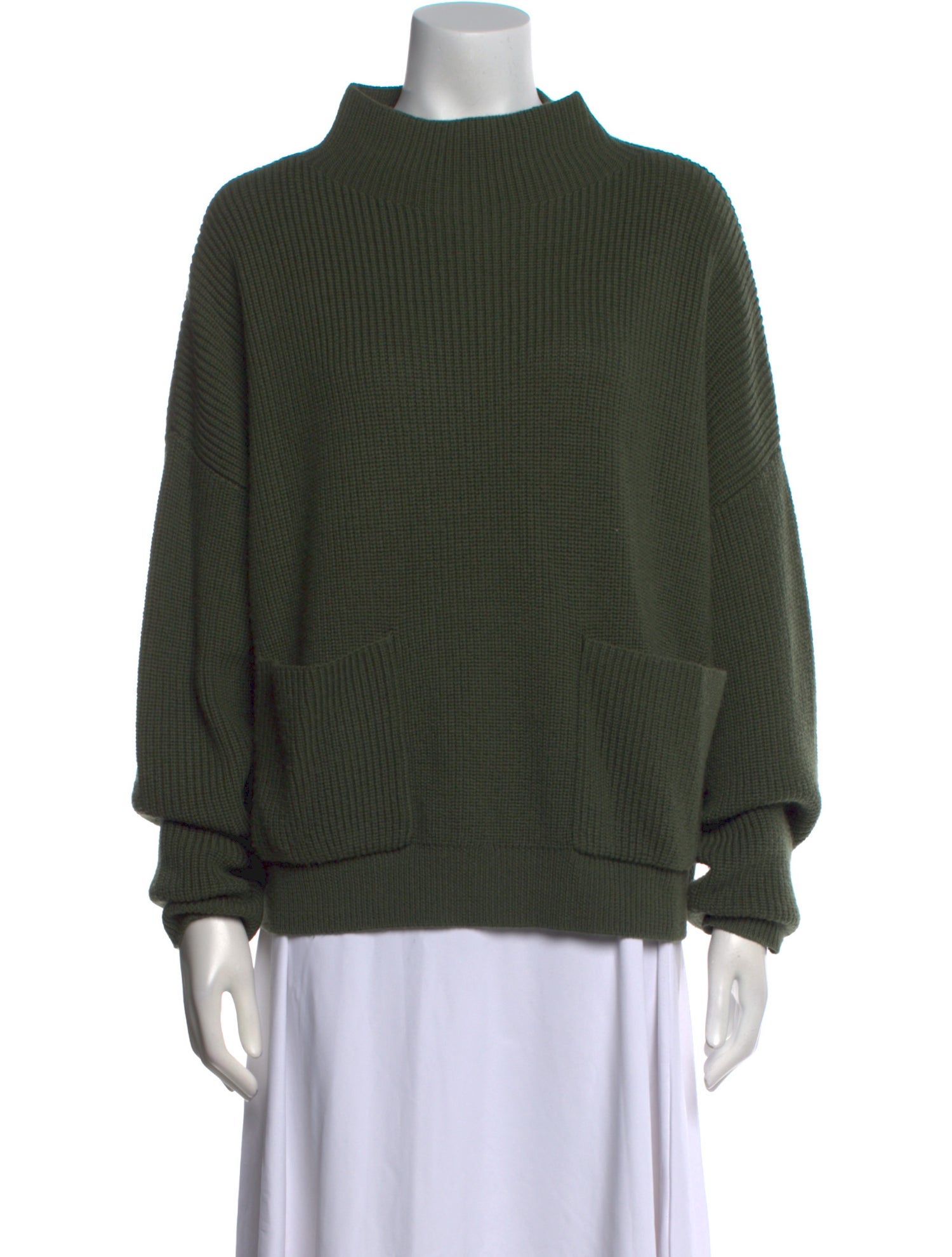 Iris & Ink Wool Mock Neck Sweater