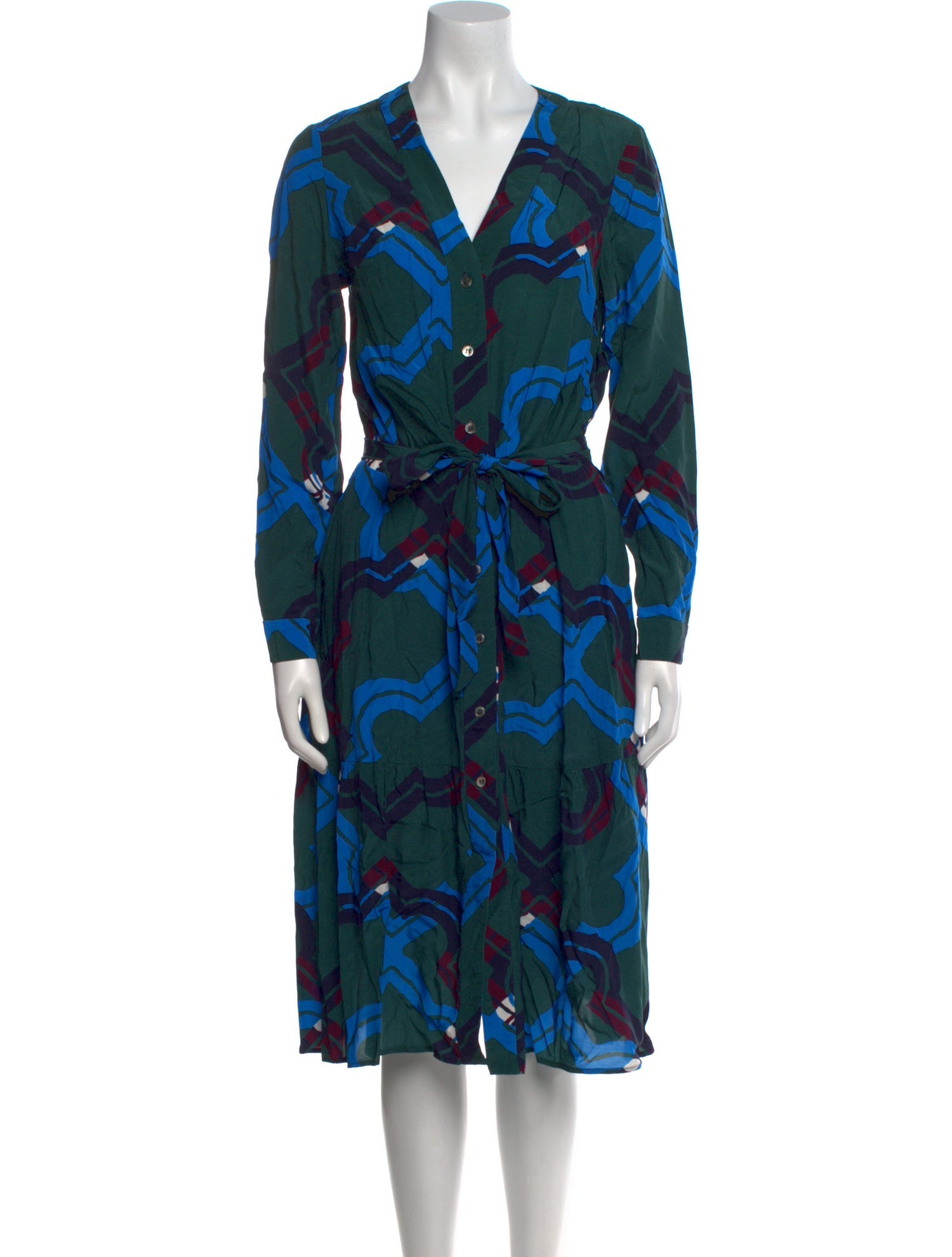 Iris & Ink Printed Knee-Length Dress