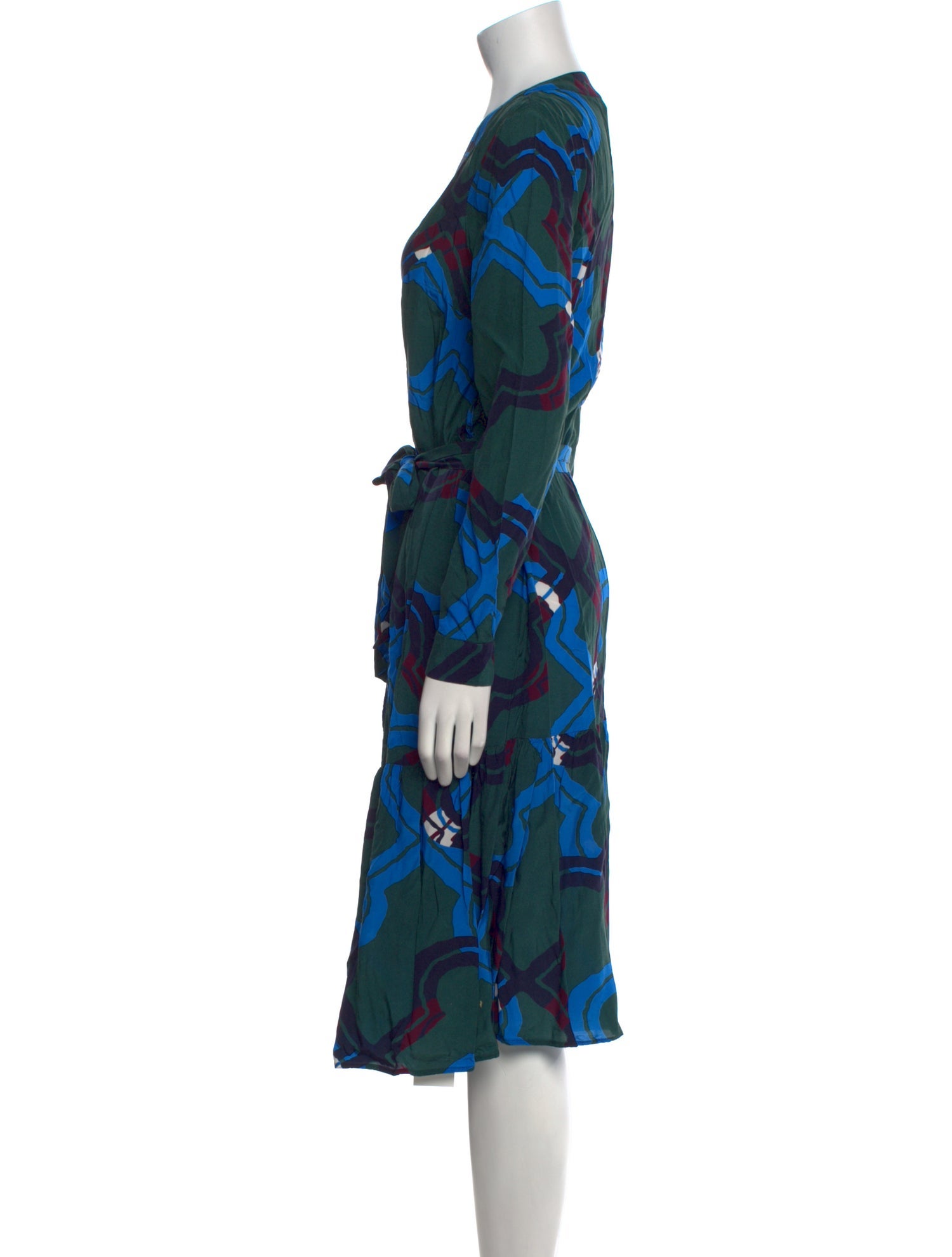 Iris & Ink Printed Knee-Length Dress