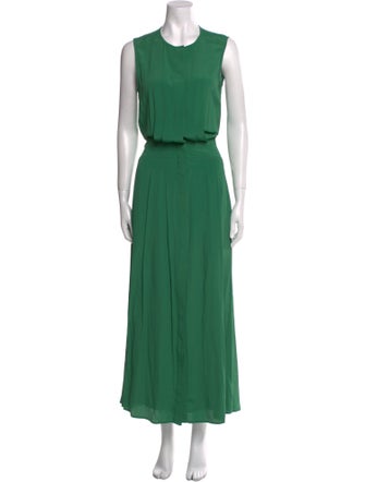 Iris & Ink Crew Neck Long Dress