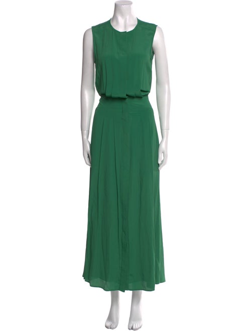 Iris & Ink Crew Neck Long Dress