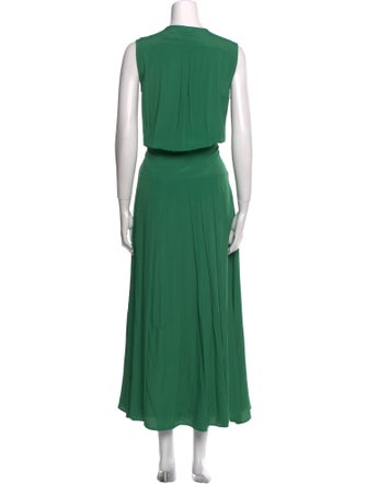 Iris & Ink Crew Neck Long Dress