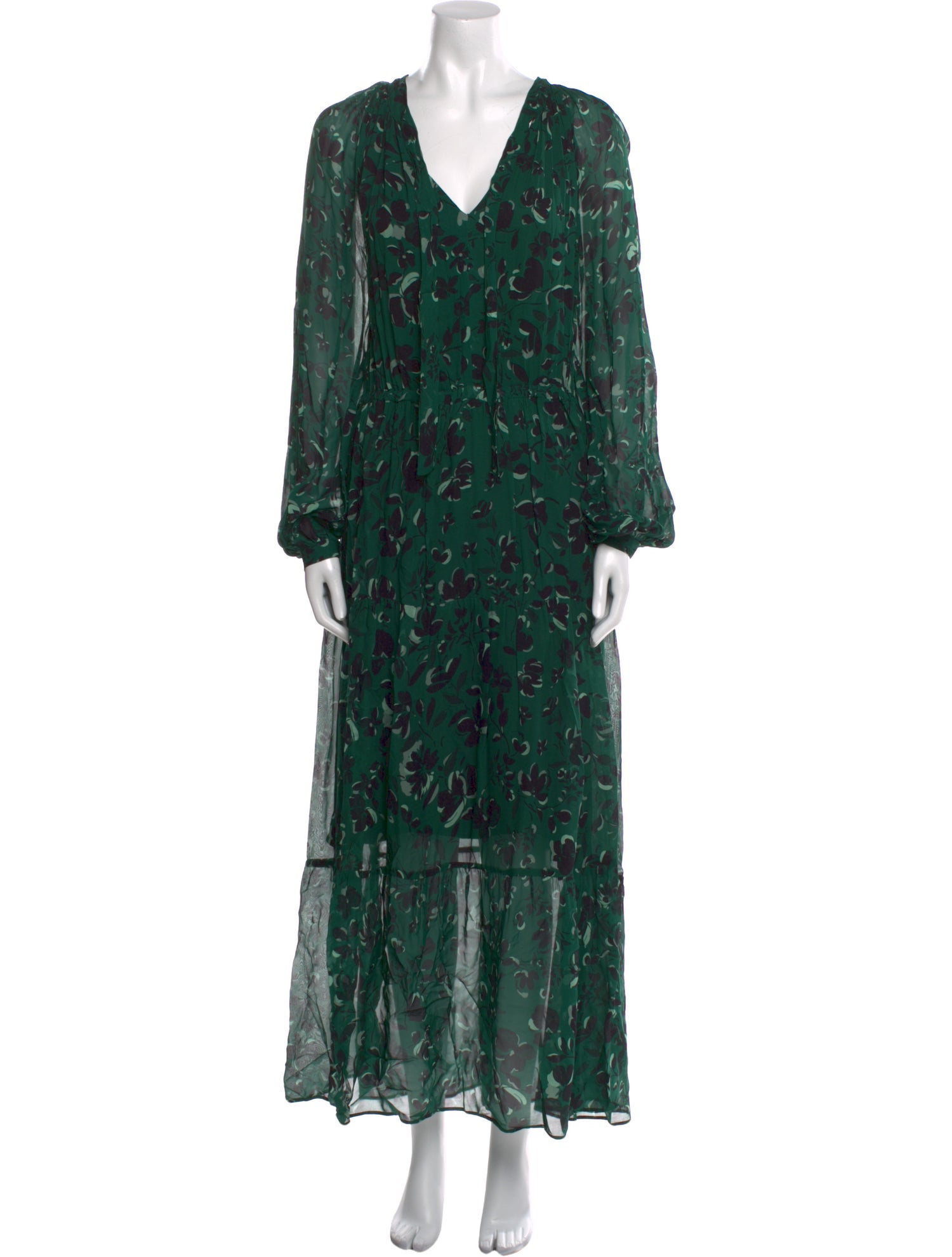 Iris & Ink Floral Print Long Dress