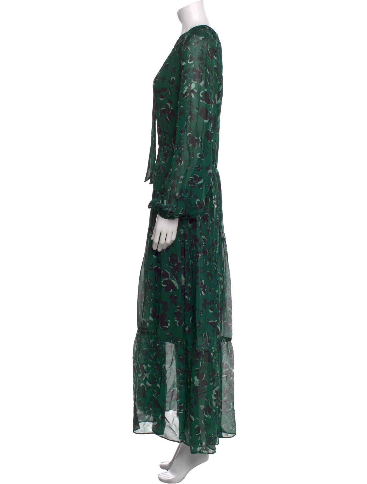 Iris & Ink Floral Print Long Dress