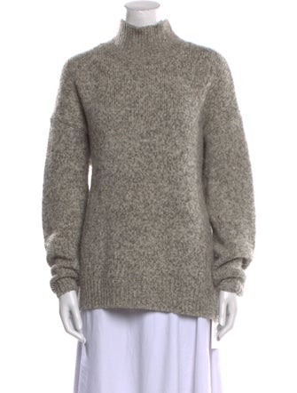 Iris & Ink Merino Wool Mock Neck Sweater