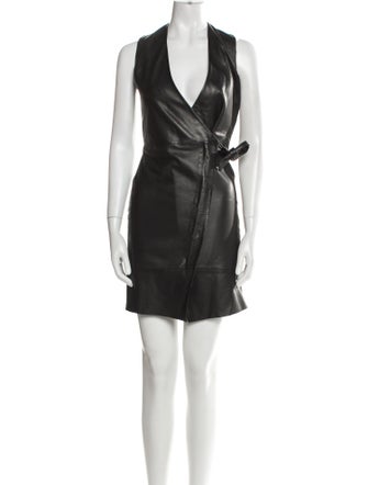 Iris & Ink V-Neck Mini Dress