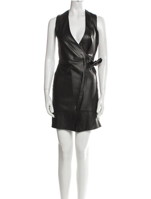 Iris & Ink V-Neck Mini Dress