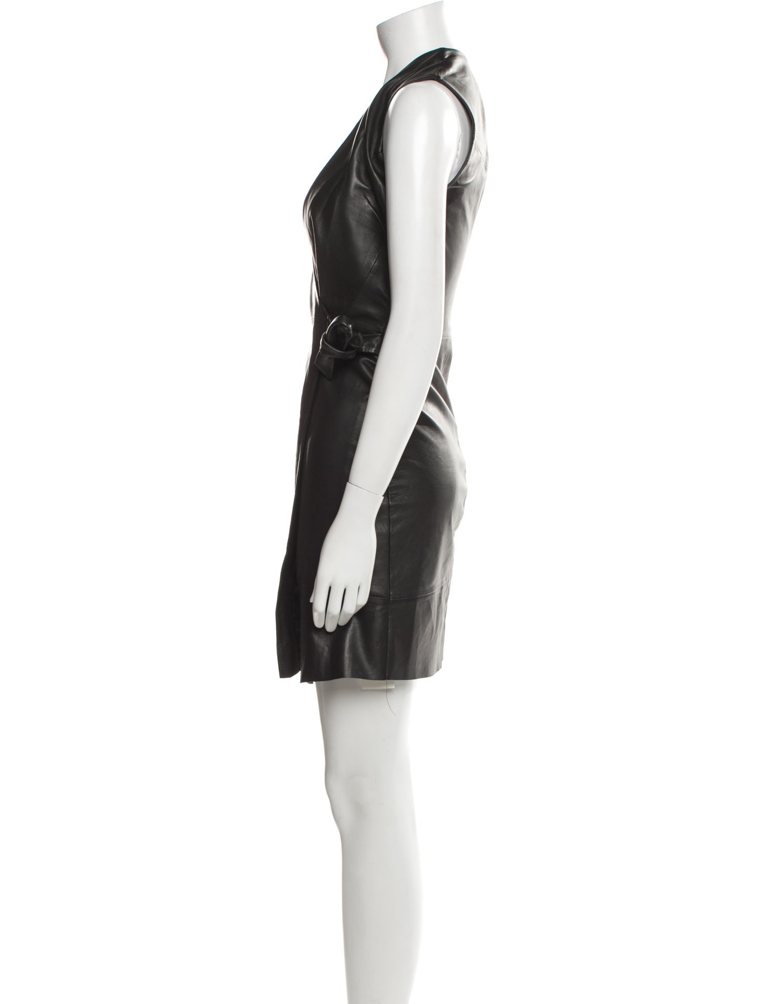 Iris & Ink V-Neck Mini Dress