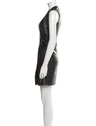 Iris & Ink V-Neck Mini Dress