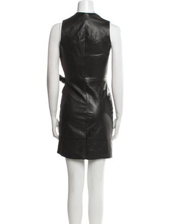 Iris & Ink V-Neck Mini Dress