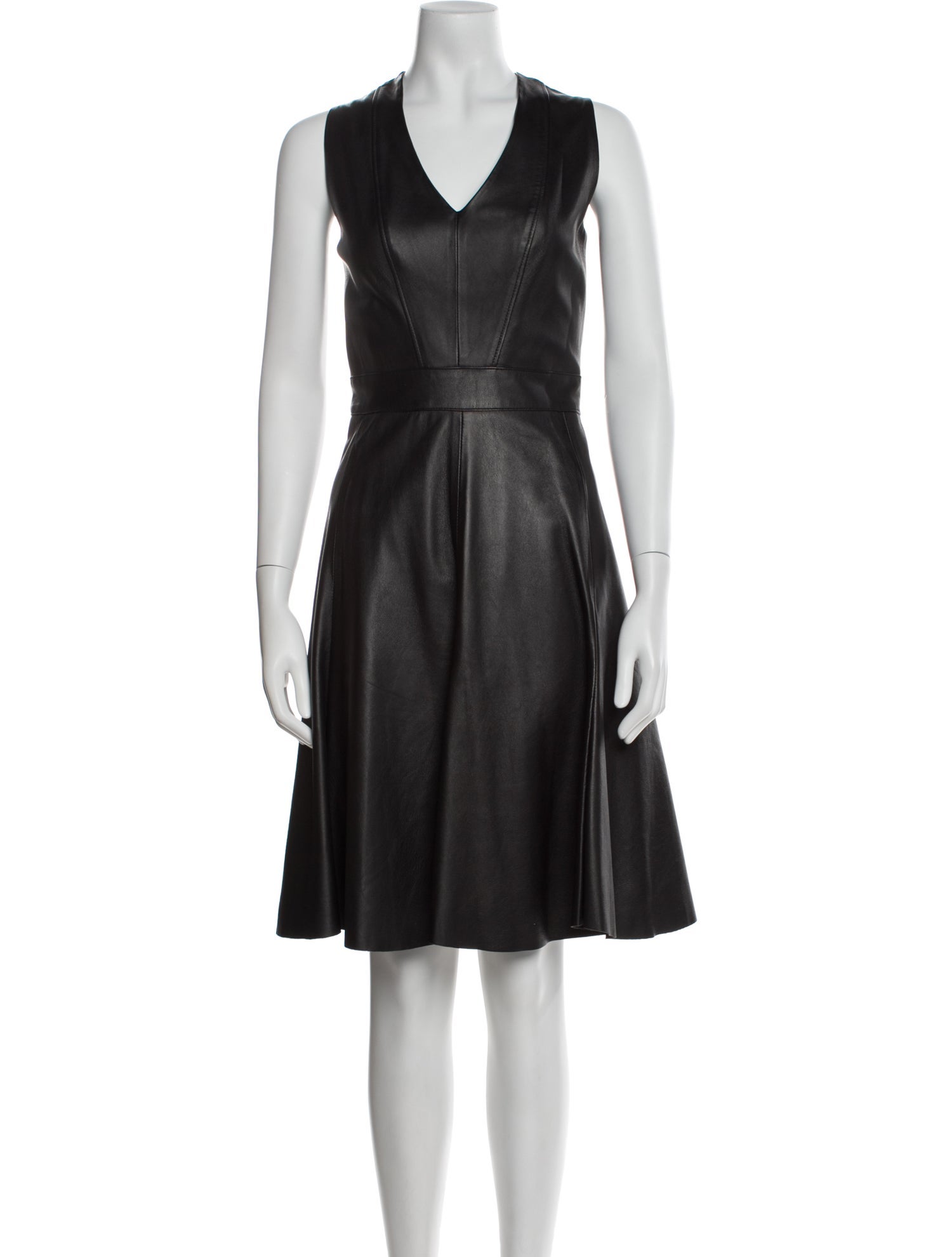 Iris & Ink Lambskin Knee-Length Dress
