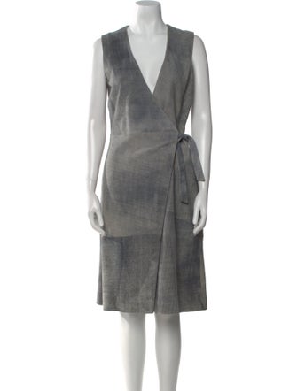 Iris & Ink Suede Knee-Length Dress