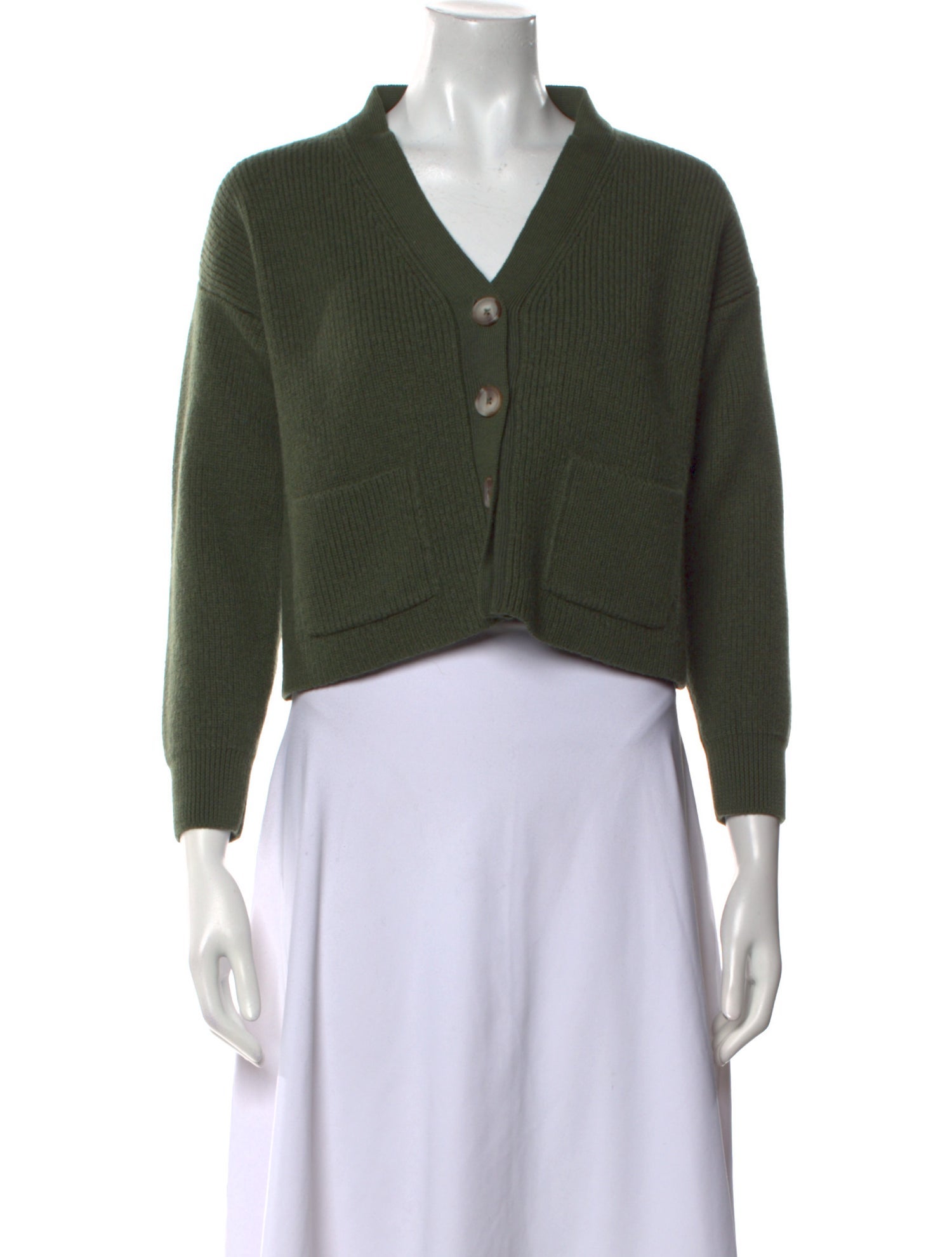 Iris & Ink Merino Wool V-Neck Sweater