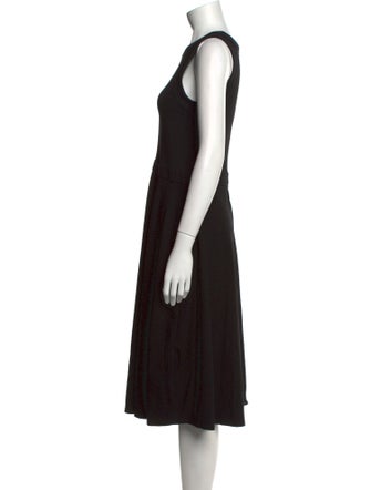 Iris & Ink Crew Neck Midi Length Dress