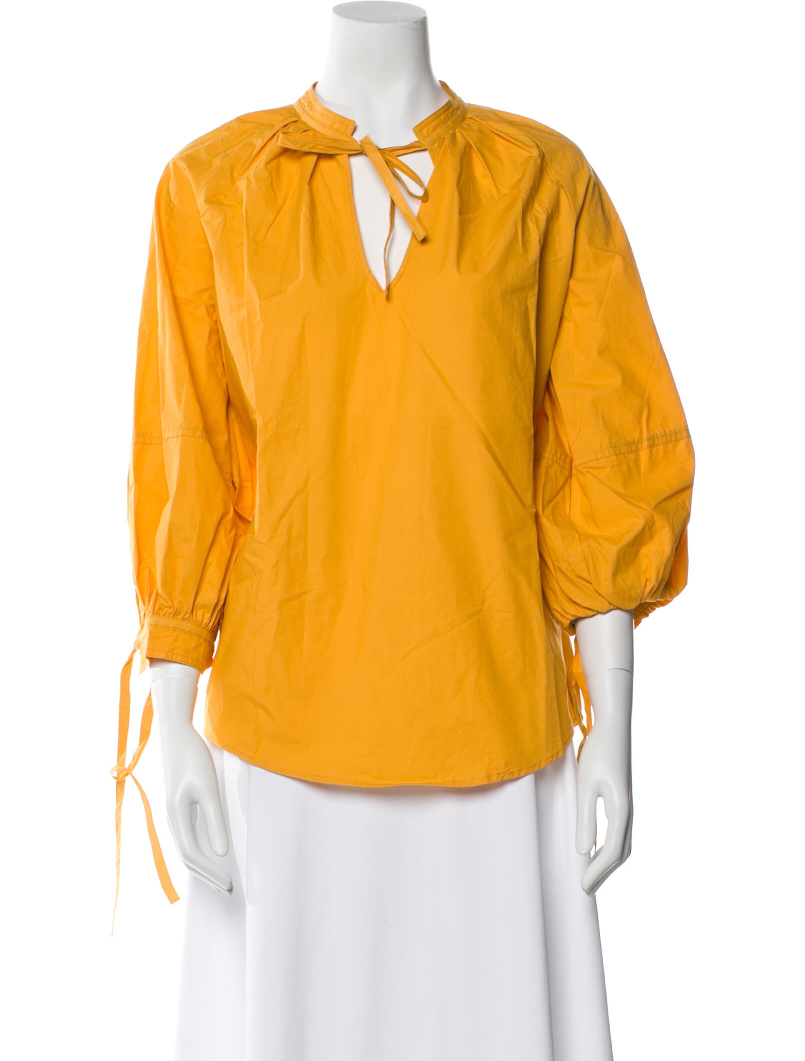 Iris & Ink V-Neck Three-Quarter Sleeve Blouse w/ Tags