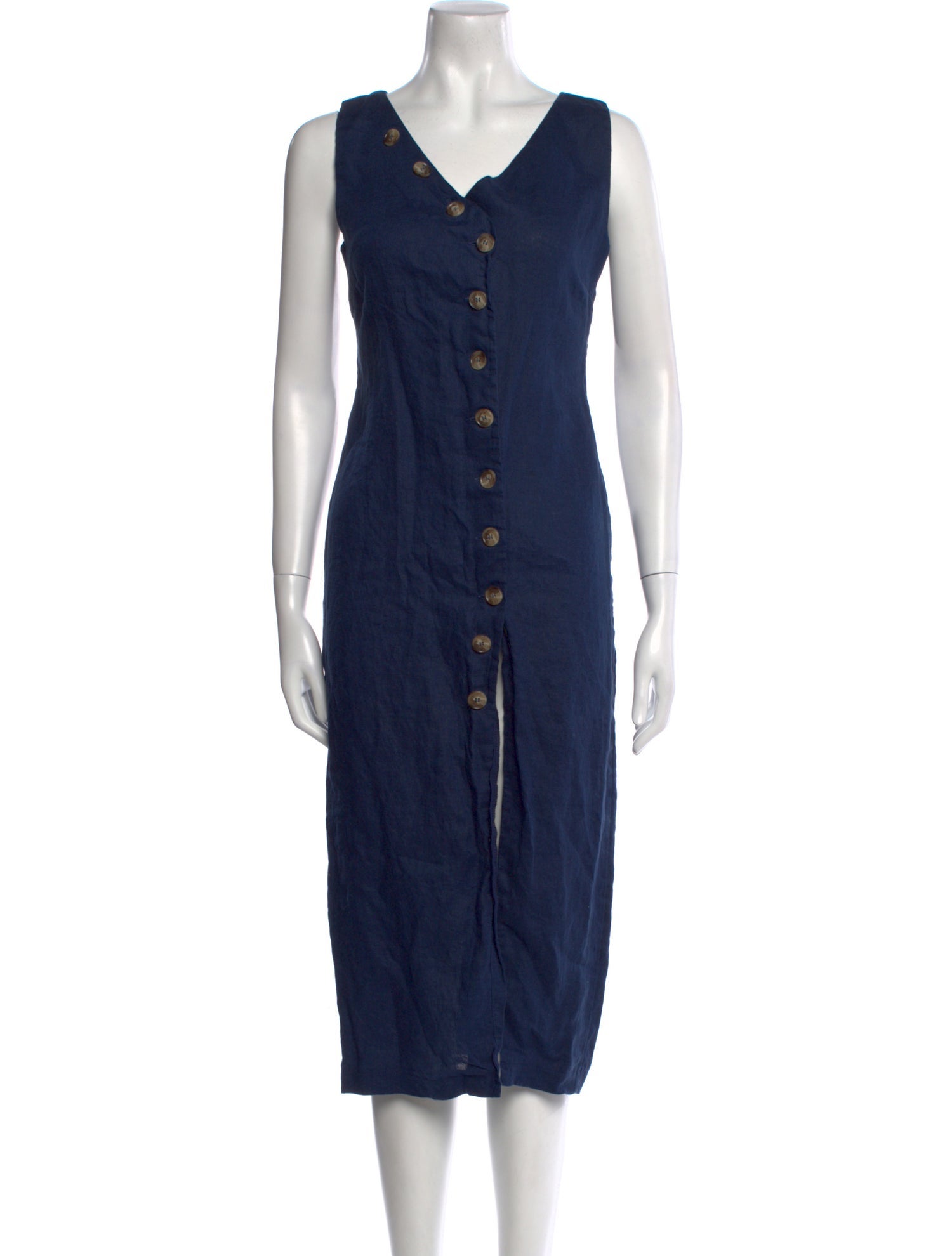 Iris & Ink Linen Midi Length Dress