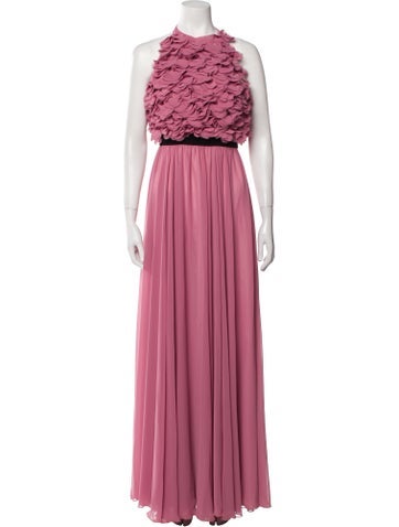 Irene Luft Dresses Crew Neck Long Dress XS