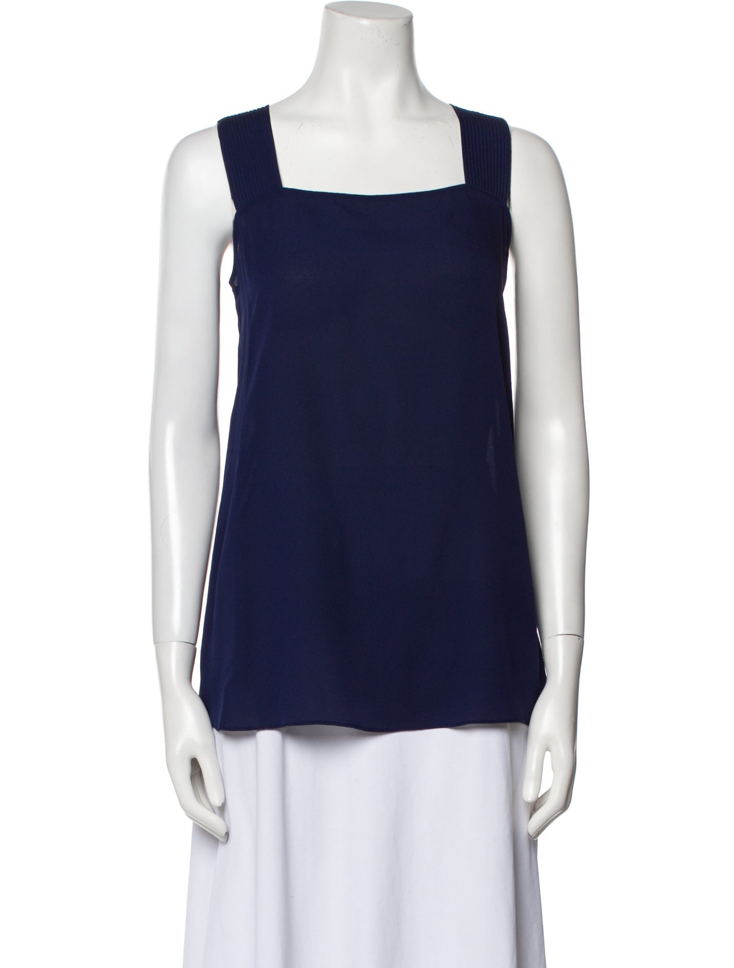 Iris von Arnim Silk Square Neckline Top