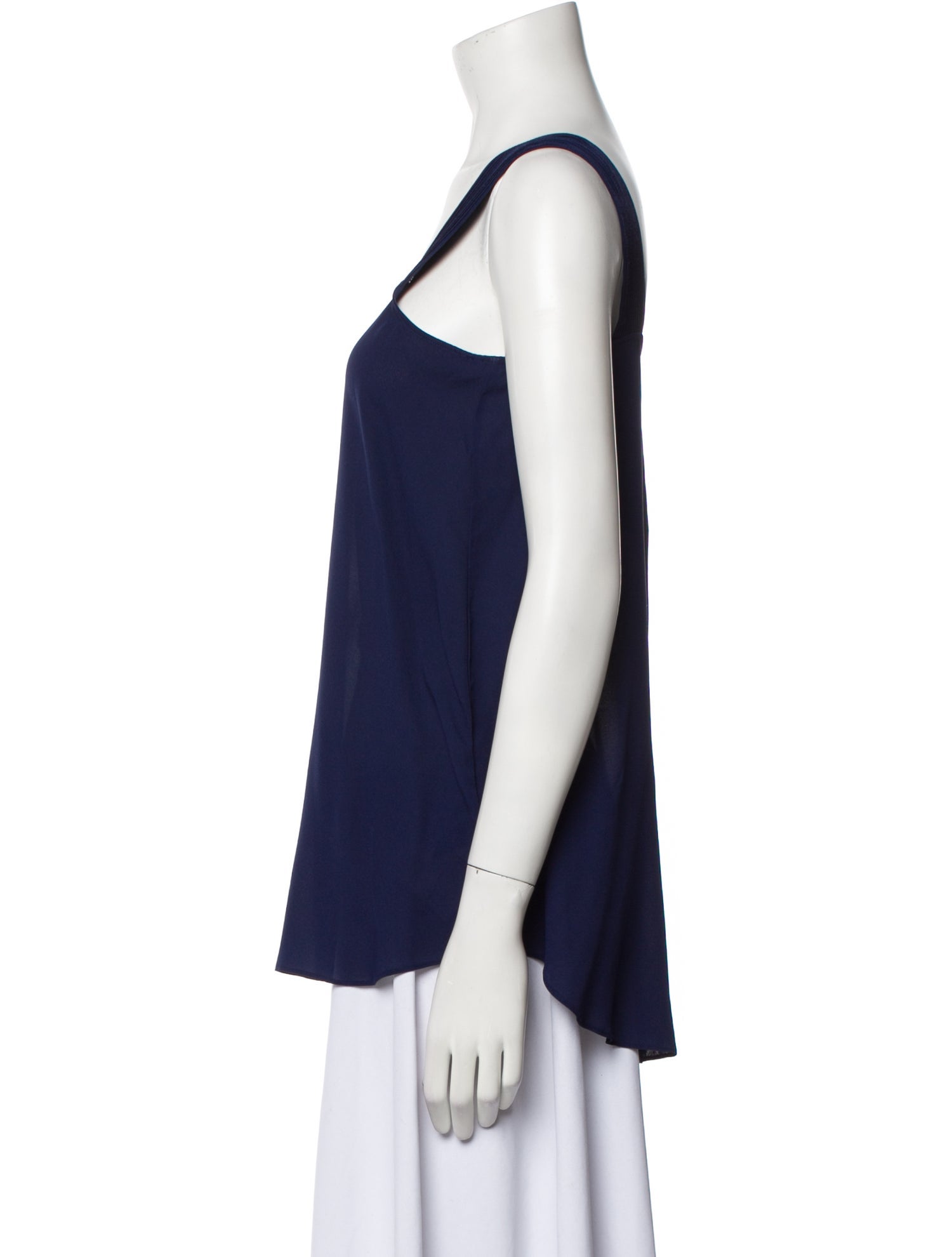 Iris von Arnim Silk Square Neckline Top