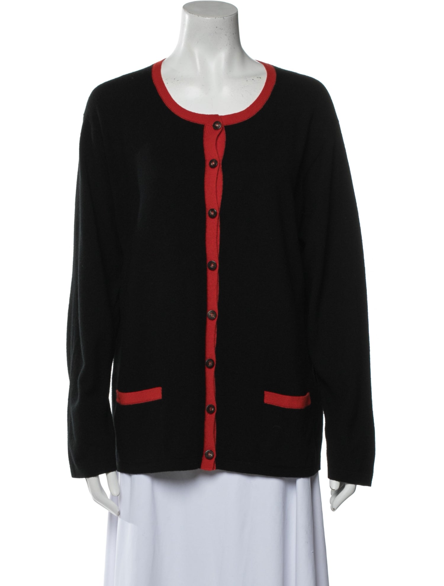 Iris von Arnim Cashmere Colorblock Pattern Sweater