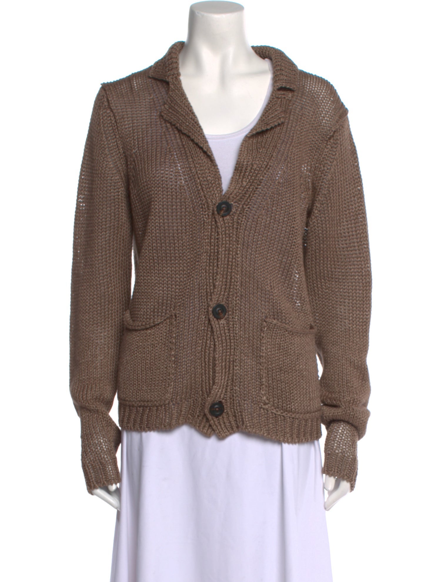 Iris von Arnim Linen V-Neck Sweater