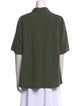 Iris von Arnim Silk Short Sleeve Button-Up Top