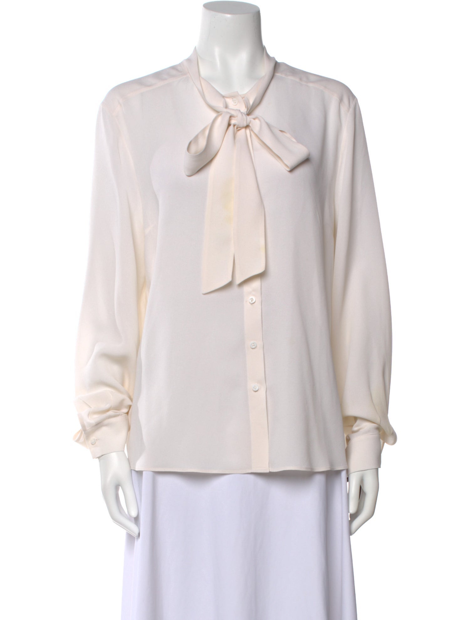 Iris von Arnim Silk Tie Neck Blouse