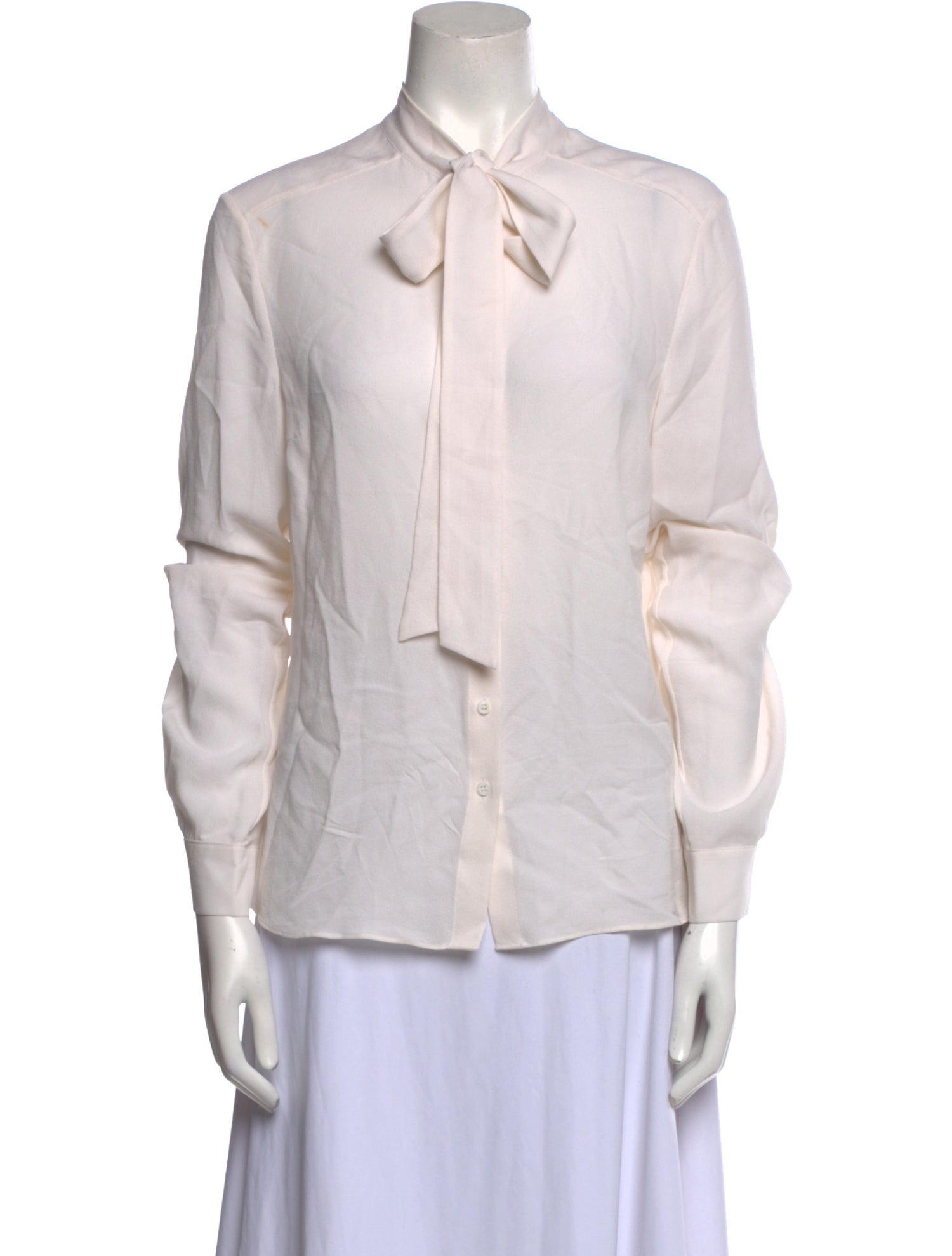 Iris von Arnim Silk Long Sleeve Button-Up Top
