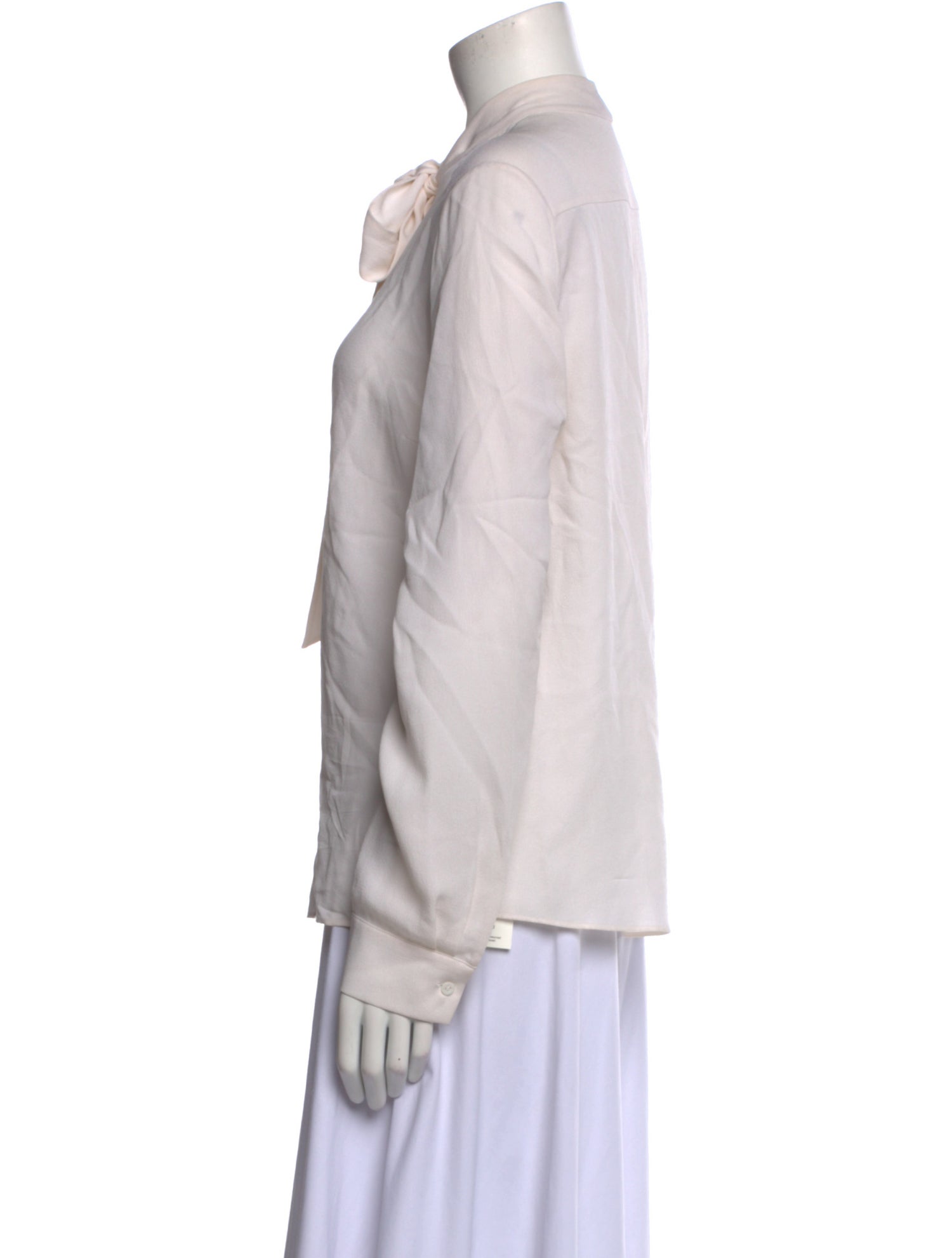 Iris von Arnim Silk Long Sleeve Button-Up Top