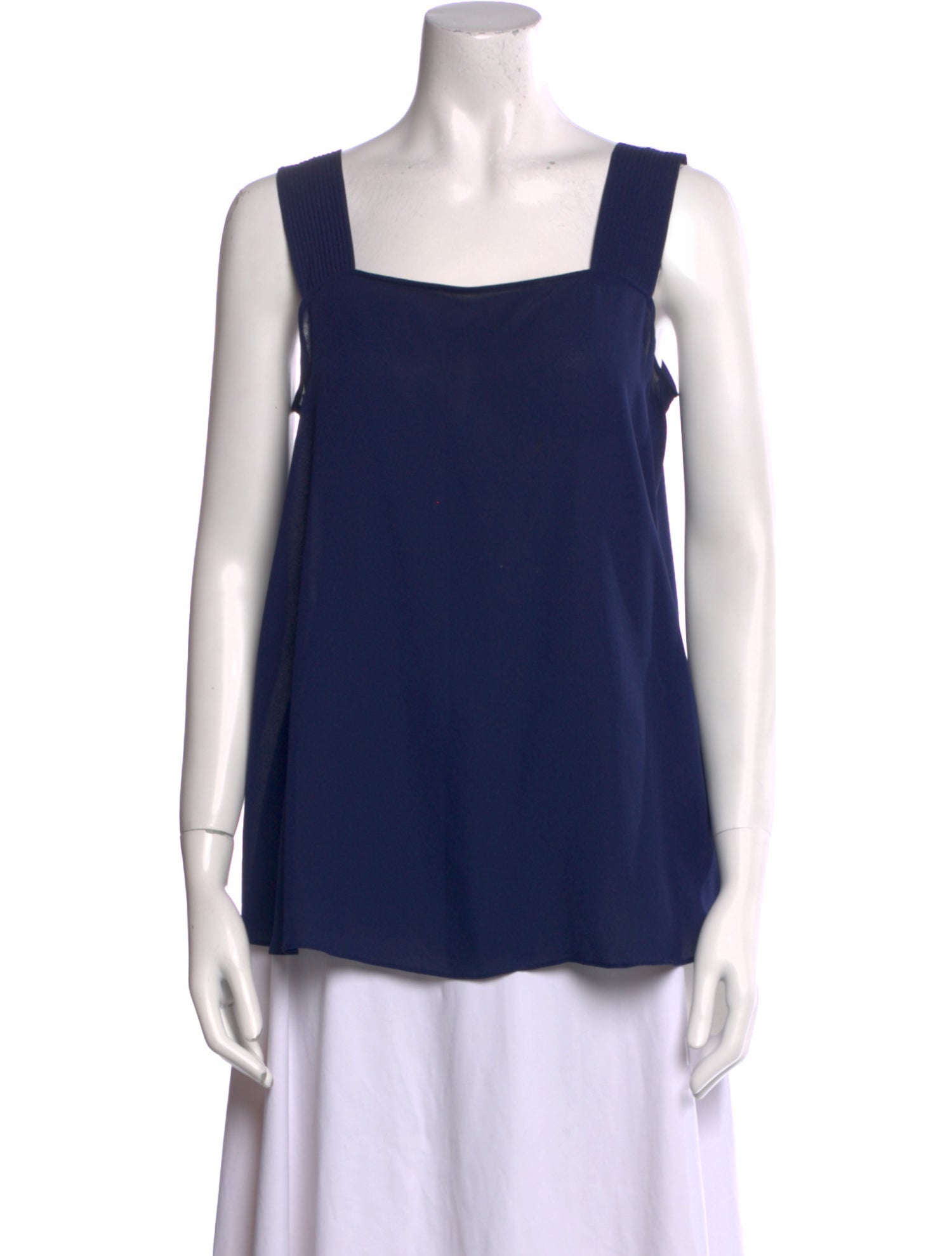 Iris von Arnim Silk Square Neckline Top