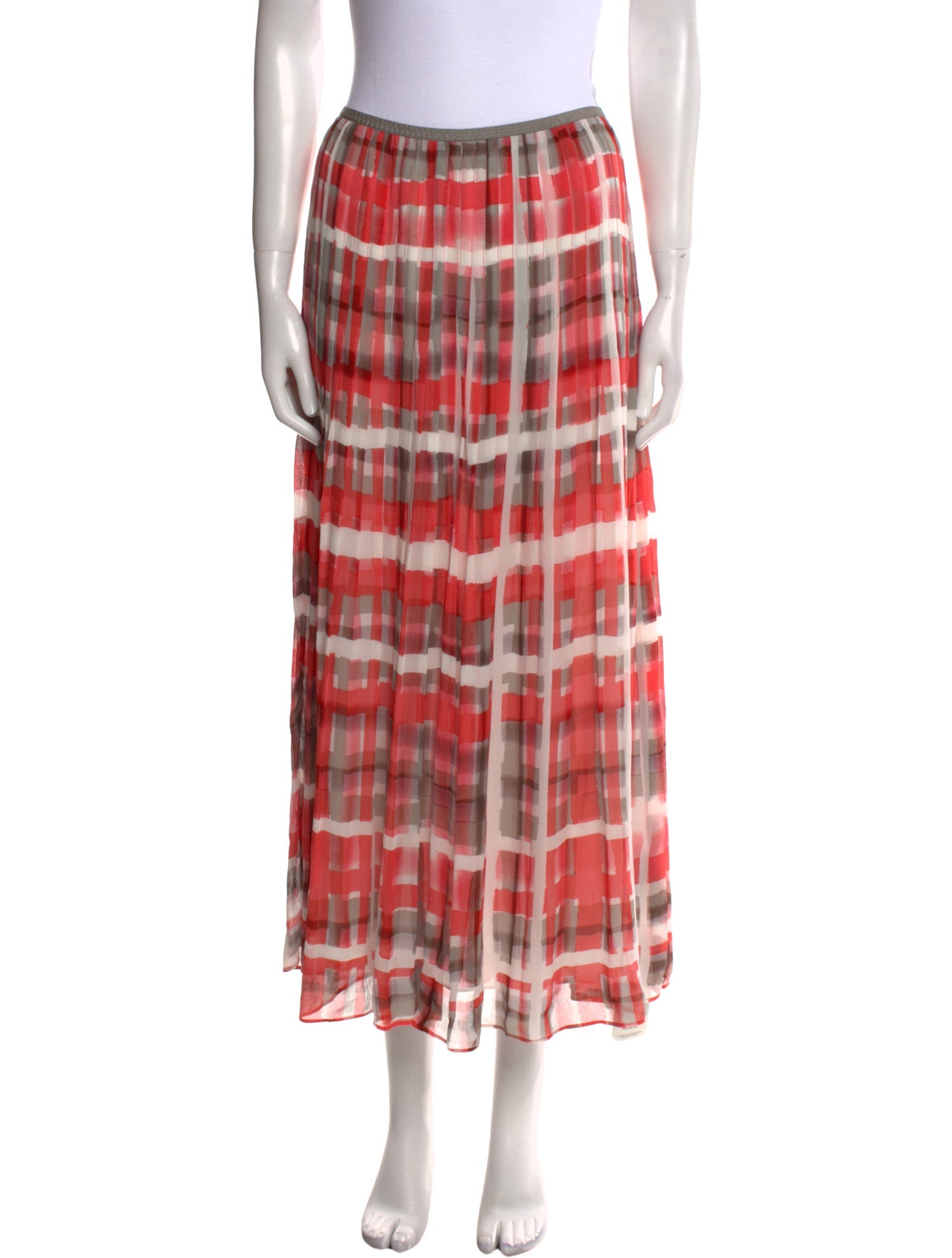 Iris von Arnim Silk Midi Length Skirt