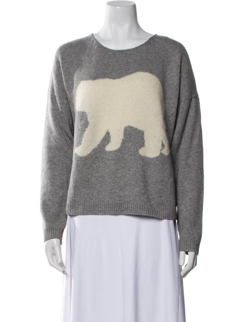 Iris von Arnim Graphic Print Scoop Neck Sweater