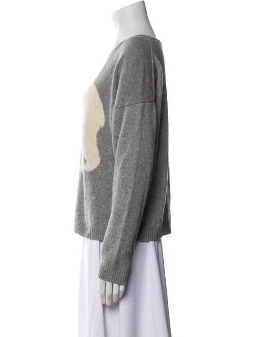 Iris von Arnim Graphic Print Scoop Neck Sweater