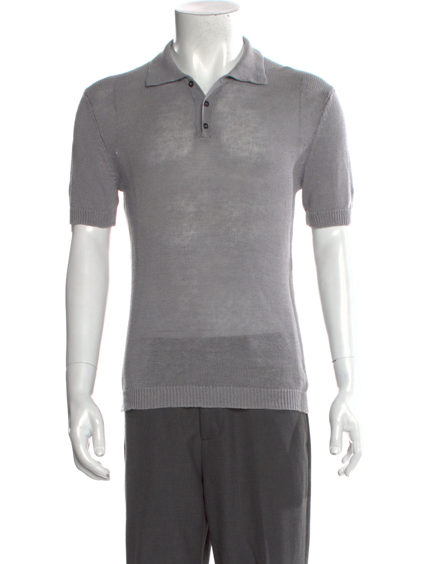 Iris von Arnim Linen Collar Polo Shirt