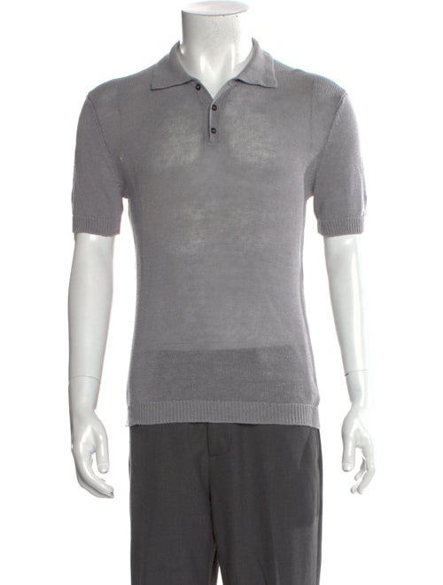 Iris von Arnim Linen Collar Polo Shirt