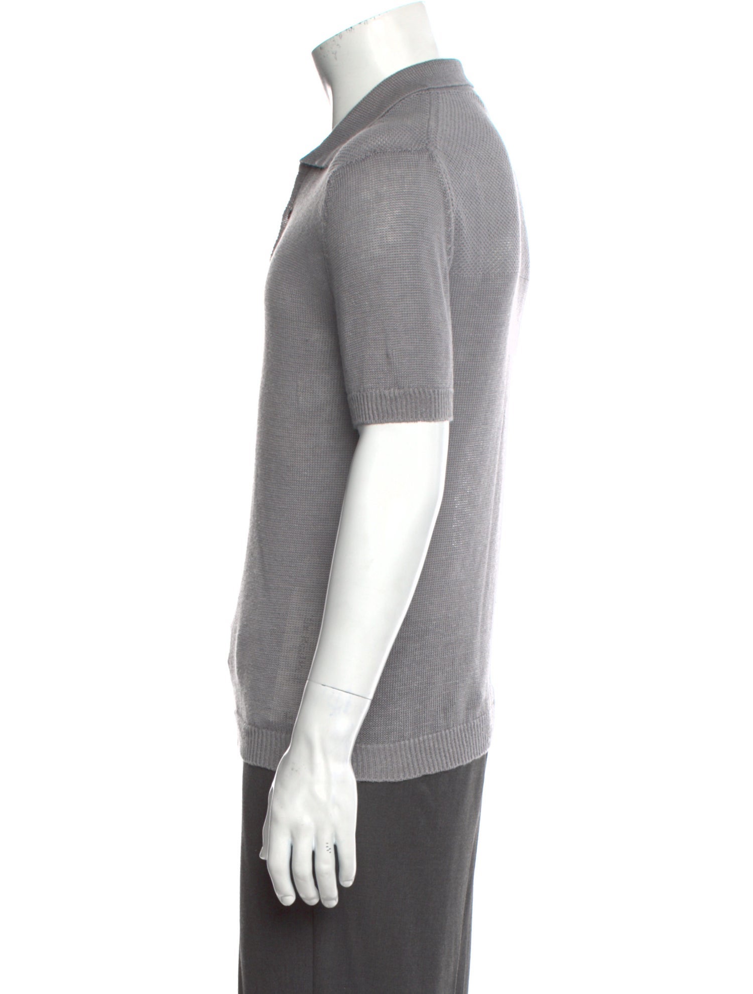 Iris von Arnim Linen Collar Polo Shirt