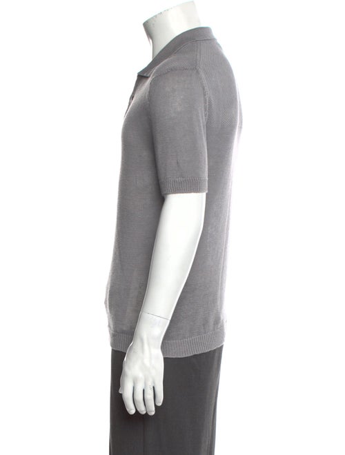 Iris von Arnim Linen Collar Polo Shirt