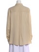 Iris von Arnim Silk Long Sleeve Button-Up Top